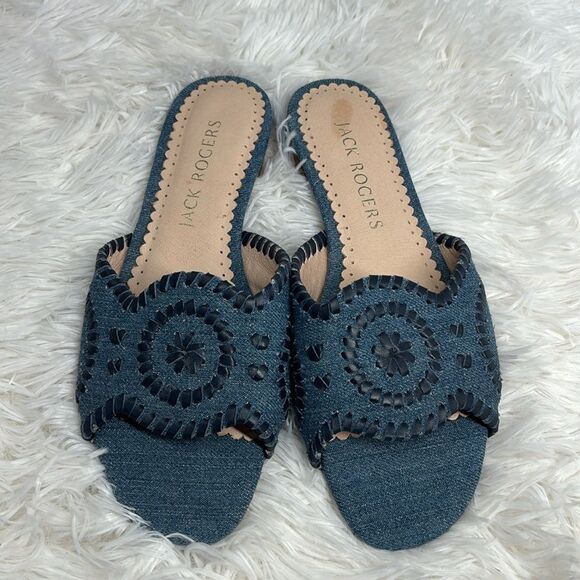 Jack Rogers Thompson Slide Denim - Picture 4 of 10